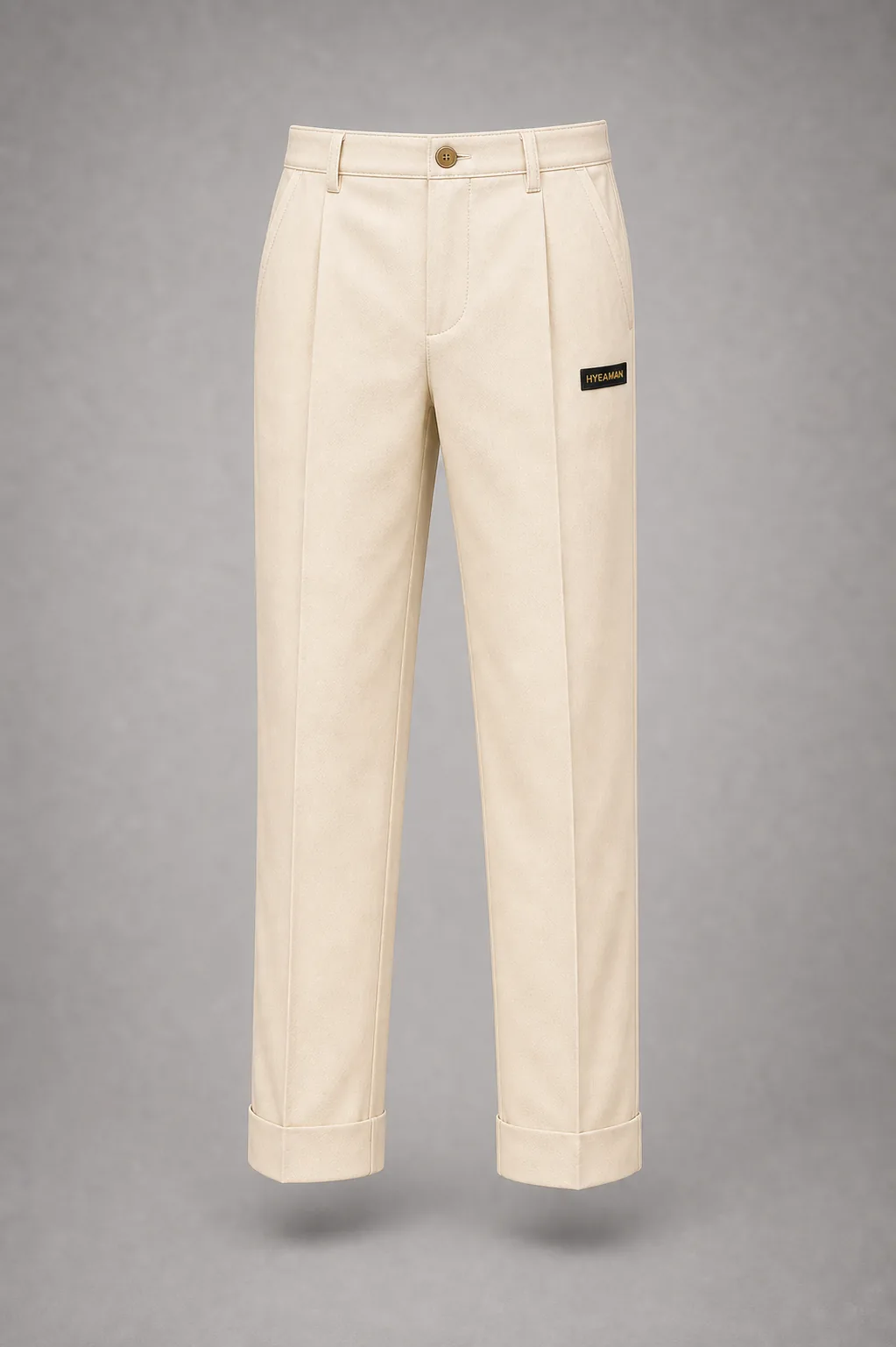 Cream Tailored Trousers
