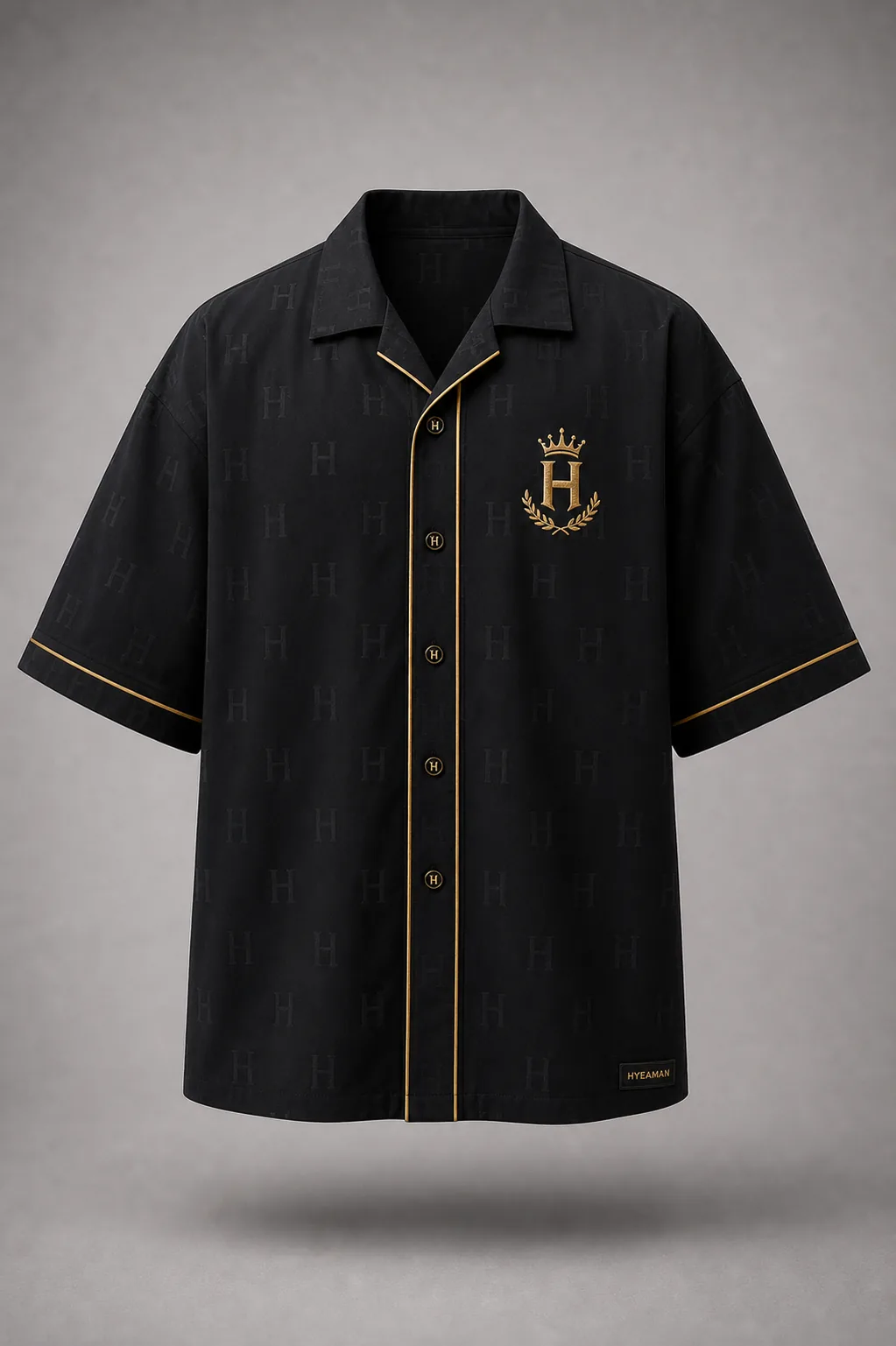 Men Signature Oversized Street Shirt