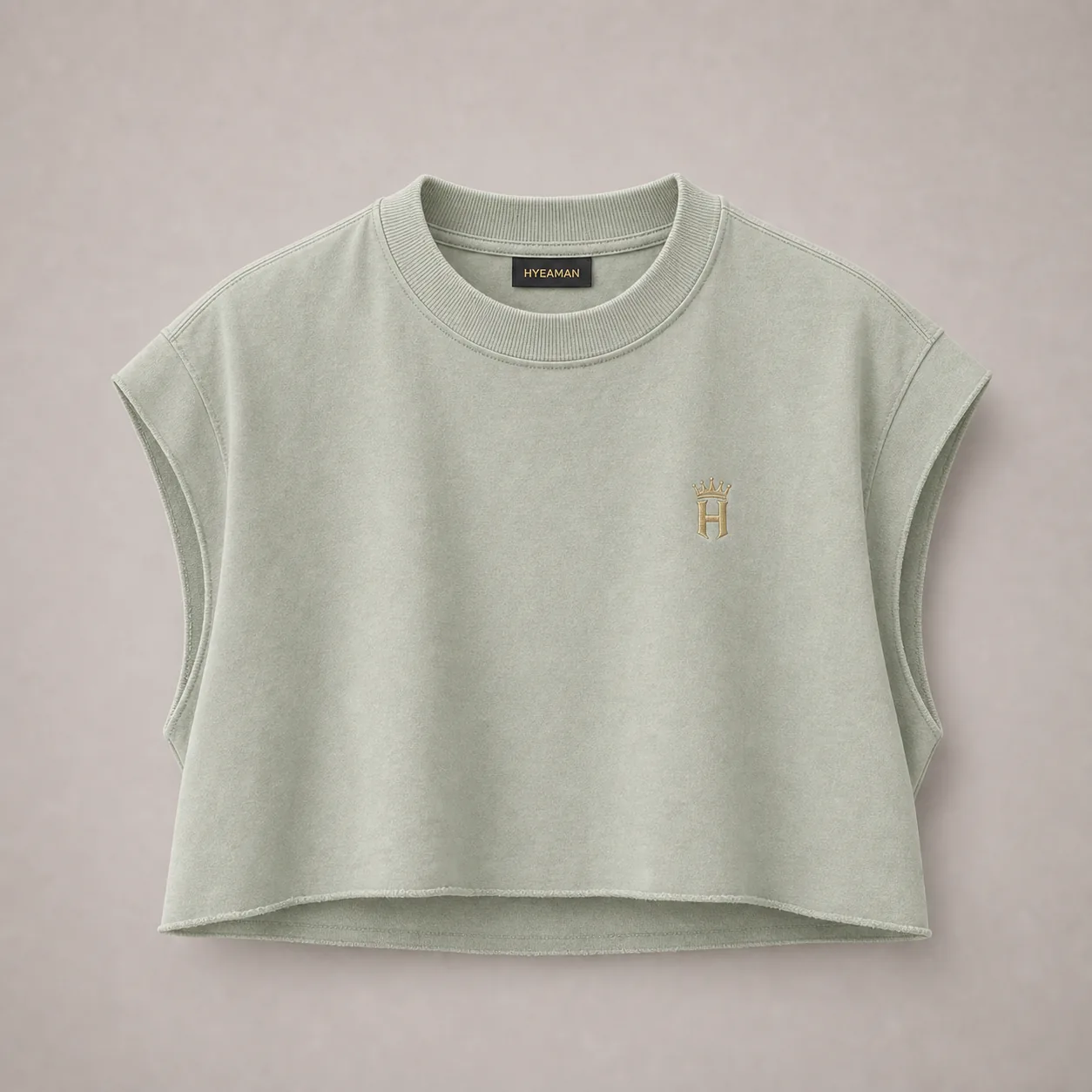 Ladies Cropped Muscle Tee
