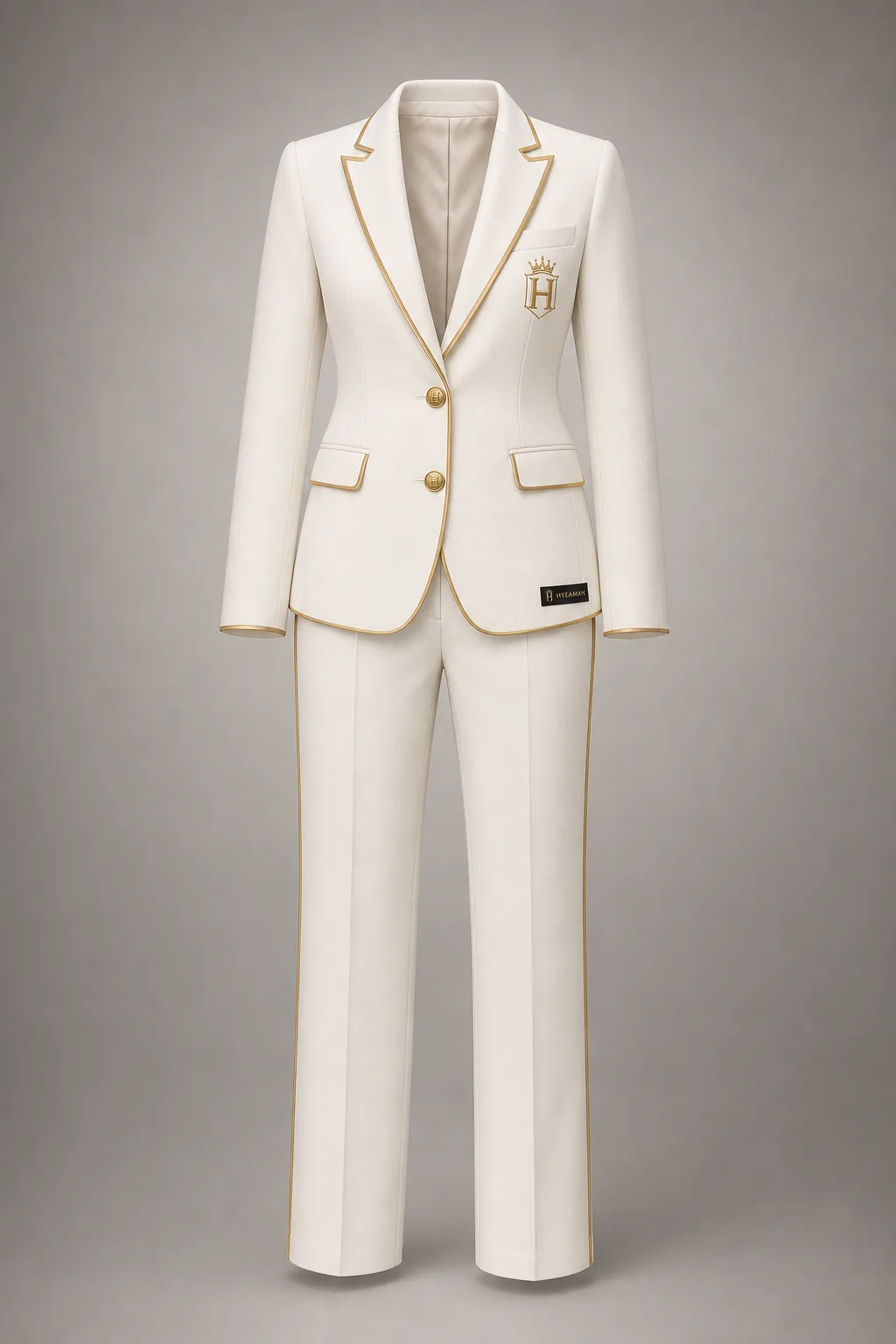 Ladies Ivory Gold Signature Suit