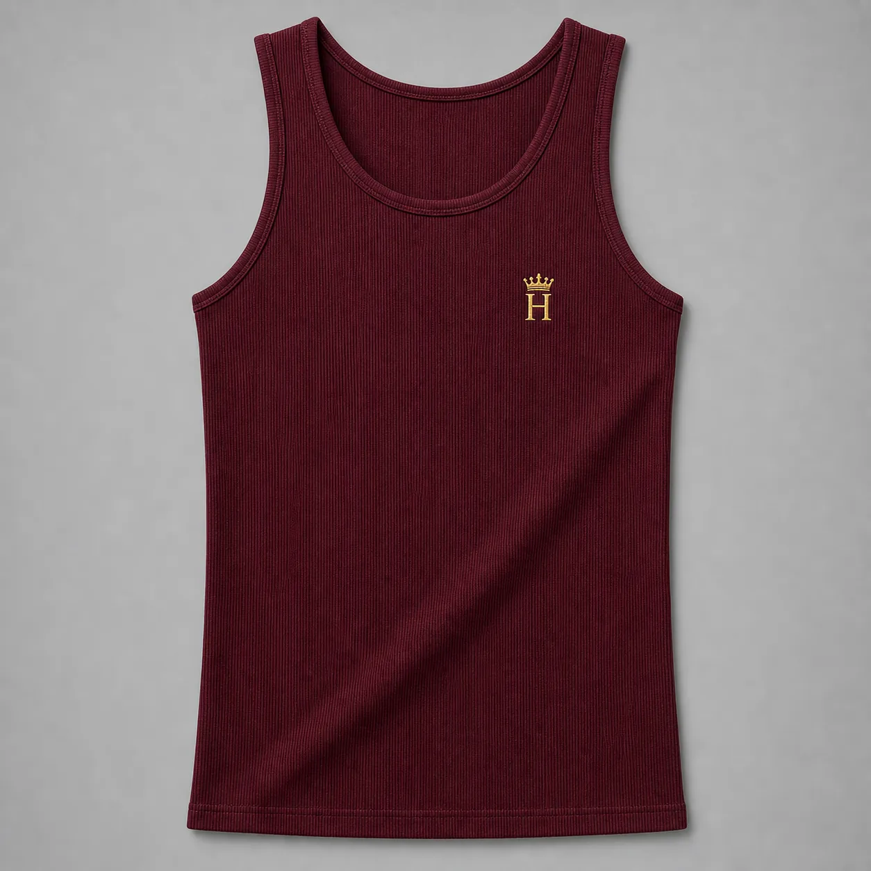 Burgundy Rib Tank
