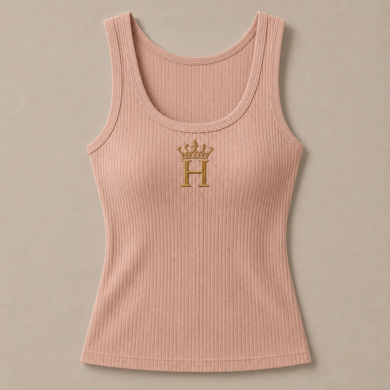 Ladies Blush Rib Tank