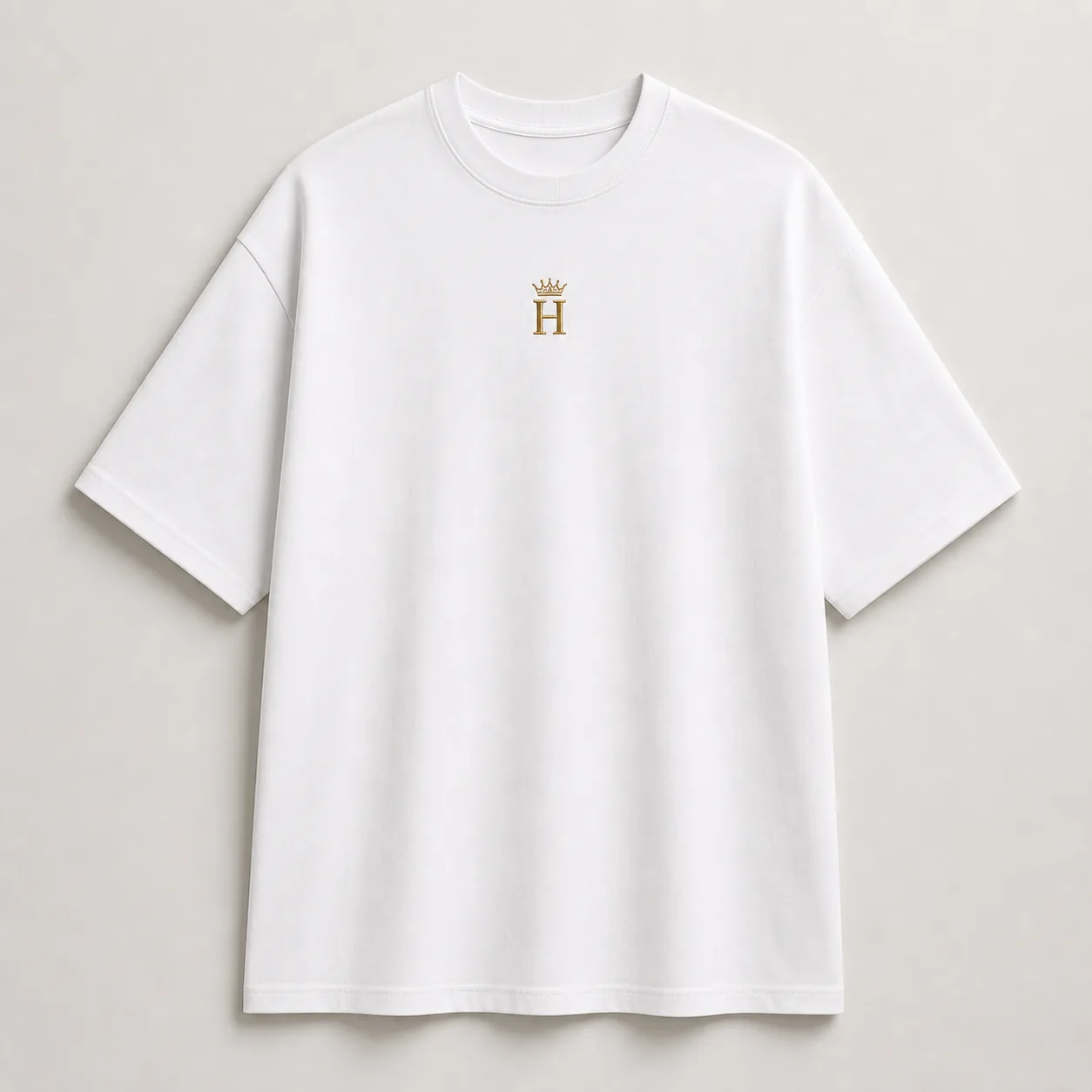 White Crown Longline Tee