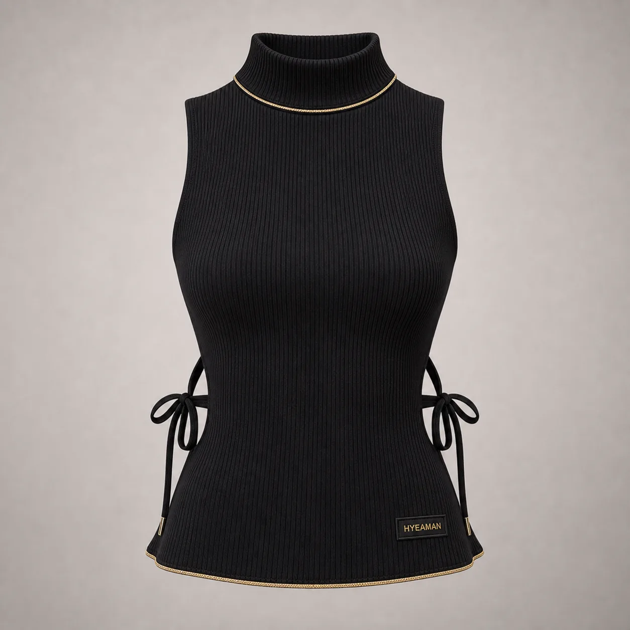 Ladies Rib Side Tie Top