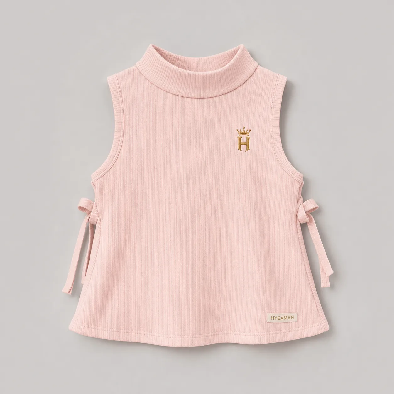 Princess Blush Rib Side-Tie Top