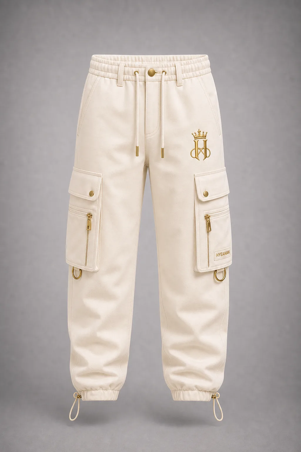 Signature Ivory Cargo Pants