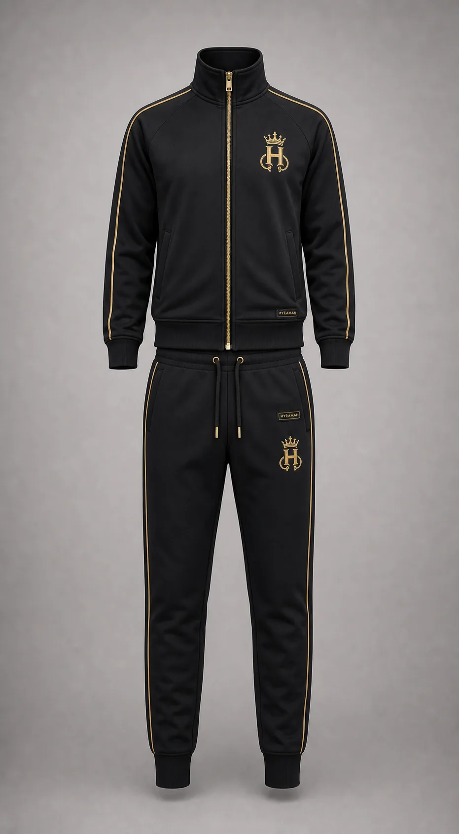 Signature Black Tracksuit Set